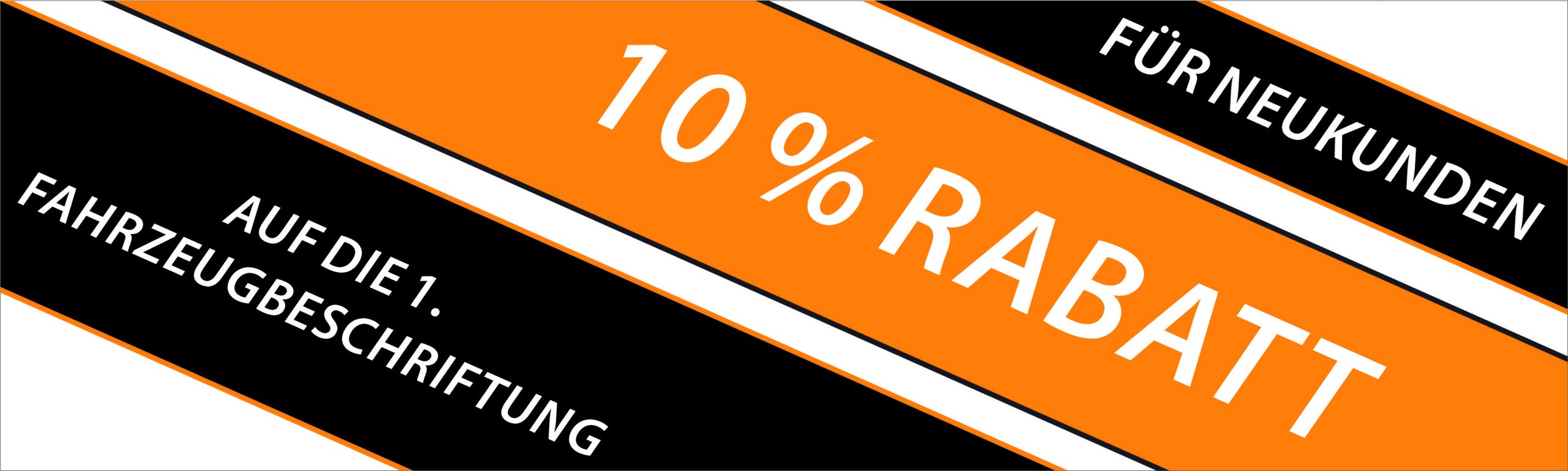 Rabattaktion Fahrzeugbeschriftung – 10% Rabatt für Neukunden!